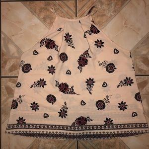 3/$25 High Neck Floral Blouse